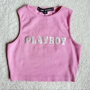 Playboy Cropped Tank Top